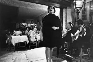 Restaurant Prints: Portuguese Fado Singer