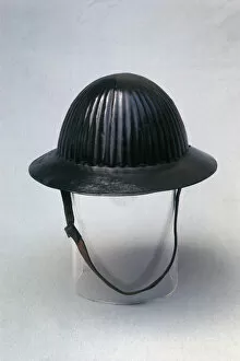 Chin Collection: Portuguese field service helmet, WW1