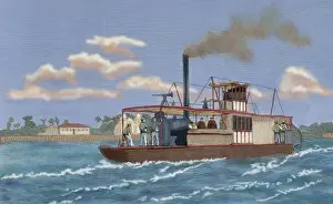 Portuguese gunboat commanded by Major Serpa Pinto, at the mo