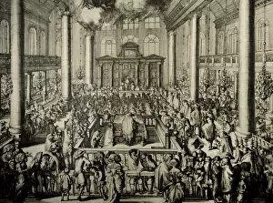 Baroque Gallery: Portuguese Synagogue in Amsterdam. Scene cult initiation, 16