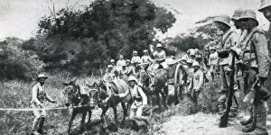 Angola Gallery: Portuguese troops in southern Angola, West Africa, WW1