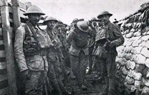 Portuguese troops in a trench, Western Front, WW1