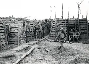 Chapelle Prints: Portuguese troops in trenches near Neuve Chapelle, WW1