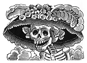 Posada, Calavera of the Female Dandy, Mexico