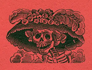 Posada, Calavera of the Female Dandy, Mexico