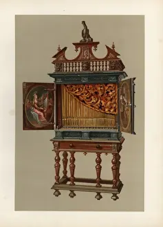 Williamgibb Prints: Positive organ or chamber organ from the era