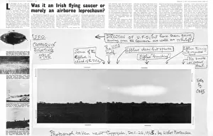 Airborne Collection: Possible UFO sighting in Ireland