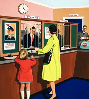 At the post office