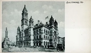 Post Office and Battle Monument, Baltimore, Maryland, USA
