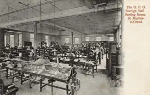 Sorting Prints: Post Office Sorting 1904