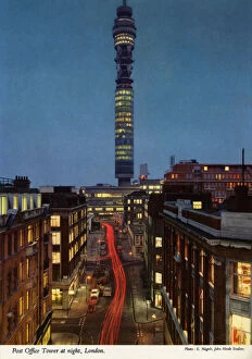 Images Dated 29th May 2019: Post Office Tower at night, London