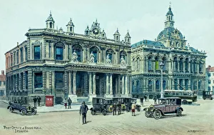 Ipswich Prints: Post Office and Town Hall, Ipswich, Suffolk