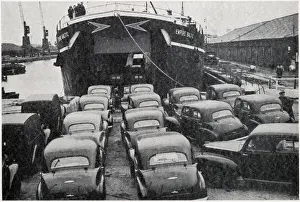 Peacetime Prints: Post-WW2 export trade of cars to the European mainland