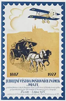 Postal Service Jubilee card - Prague, Czechoslovakia
