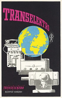 Pylon Gallery: Postcard advertisement, Transelektro, Budapest, Hungary