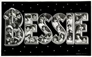 Images Dated 6th December 2019: Name Postcard - Bessie