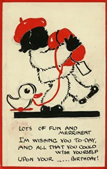 Beret Collection: Postcard design artwork - Lots of fun and merriment