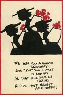 Postcard design artwork - We wish you a quick recovery