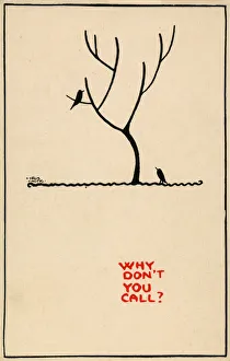 Perch Prints: Postcard design - Why don t you call?