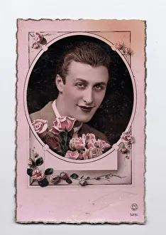 Postcard of effete French man, 1920s