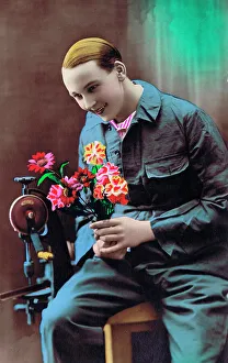 Postcard of effete French man, 1920s