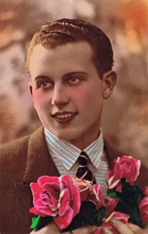 Postcard of effete French man, 1920s