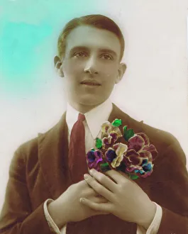 Postcard of effete French man, 1920s