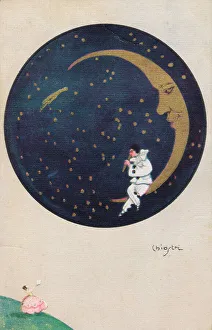 Postcard with illustration by Chiostri, 1920s