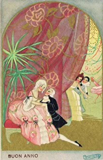Postcard with illustration by Chiostri, 1920s