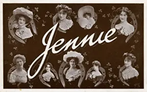 Jennie Prints: Name Postcard - Jennie