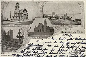Memphis Prints: Postcard views of Memphis, Tennessee, USA