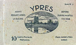 Images Dated 1st May 2012: Ten postcards Ypres, Before, During and After the War