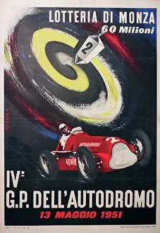 Prix Prints: Poster, 4th Monza Lottery Grand Prix