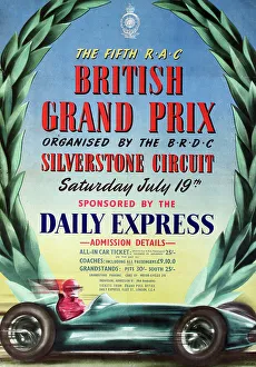 Prix Prints: Poster, 5th RAC British Grand Prix, Silverstone Circuit