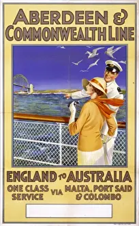 Common Wealth Prints: Poster advertising Aberdeen & Commonwealth Line