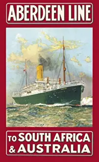 Poster advertising Aberdeen Line