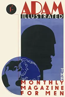 Monthly Prints: Poster advertising Adam Illustrated Monthly Magazine