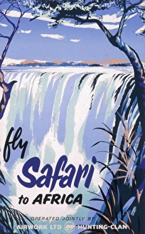 Airwork Gallery: Poster advertising Airwork for African safari