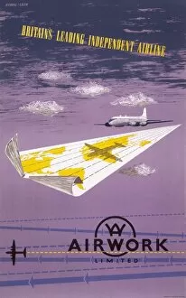 Air Line Gallery: Poster advertising Airwork Limited