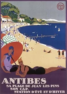 Mediterranean Collection: Poster advertising Antibes