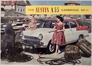 Relaxed Gallery: Poster advertising Austin Cambridge car