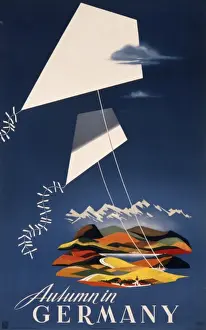 Poster advertising autumn in Germany
