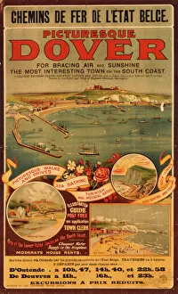 Dover Collection: Poster advertising Belgian railways