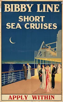 Glamorous Collection: Poster advertising Bibby Line cruises
