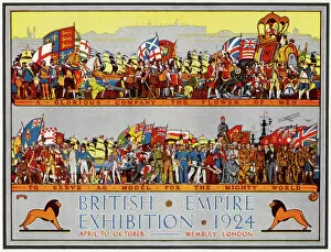 Britain Gallery: Poster advertising the British Empire Exhibition 1924