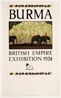 Images Dated 17th December 2012: Poster advertising Burma at the British Empire Exhibition