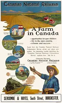 Railways Prints: Poster advertising Canada via Canadian National Railways