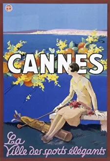 Travel Posters Collection: Poster advertising Cannes, France