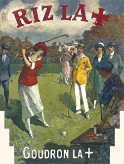 Poster advertising cigarette papers
