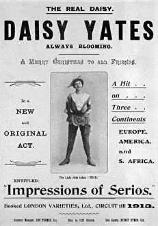 A poster advertising Daisy Yates